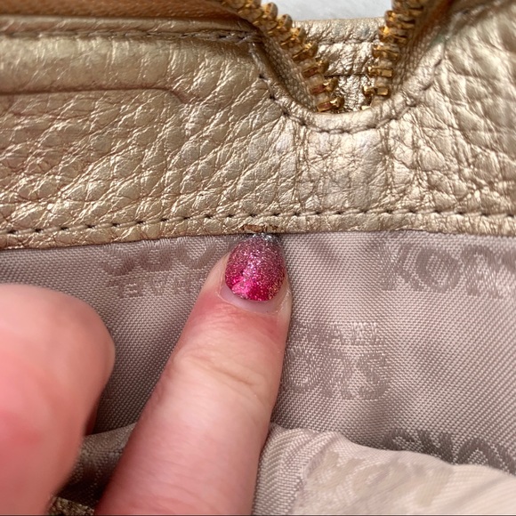 Michael Kors • Gold and Tan MK Wallet - Picture 13 of 16